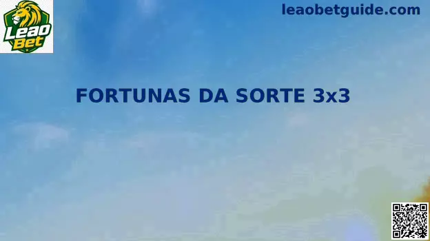 FORTUNAS DA SORTE 3x3 Tela