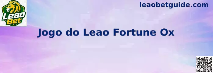Tela ilustrativa do Jogo do Leao Fortune Ox